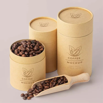 Logo Cylinder Food Packaging fait sur commande, emballage de tube de papier d'emballage pour le grain de café