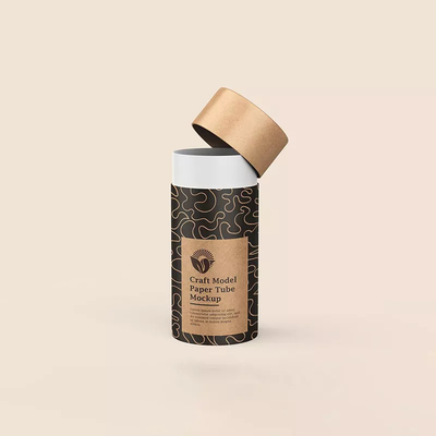 Le conteneur de Bean Packaging Cylinder Round Paper de café biodégradable vident