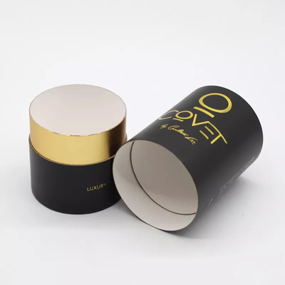 Estampillage d'or fait sur commande Logo Cosmetic Paper Tube Packaging pour la bougie de parfum