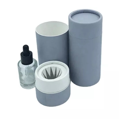 Les tubes de carton cosmétiques de bouteilles parfument les boîtes de empaquetage de cylindre avec l'insertion de papier