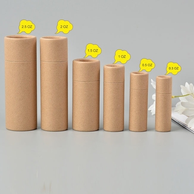Tubes de carton biodégradables de Plasticfree, boîte-cadeau de tube de carton de 21mm