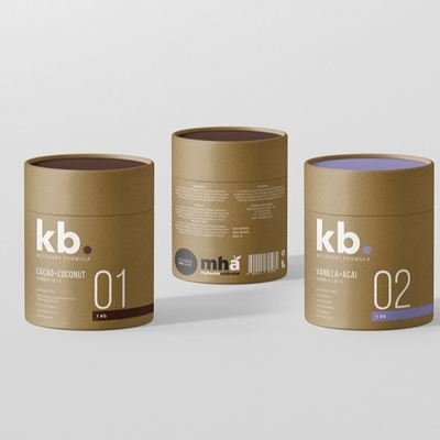 ODM renouvelable de tube de thé de cylindre de papier non polluant d'emballage disponible