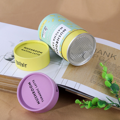 Boîtes composées de papier d'emballage de tube de papier de nourriture hermétique pour le thé de poudre de protéine de café
