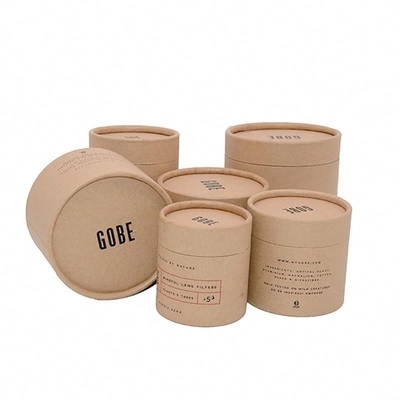 Boîte faite sur commande ronde à thé empaquetant Matt Laminated Debossed UVcoated