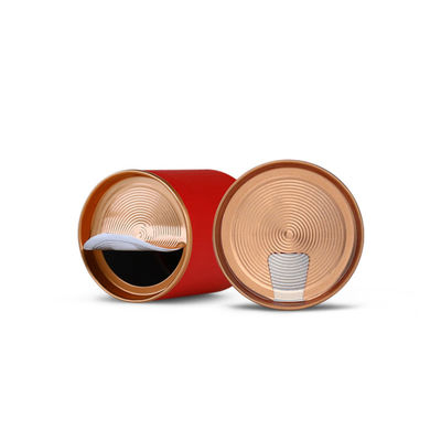 Cylindre de carton de qualité alimentaire étanche à l'air décoller le tube d'emballage de poudre de protéine de thé de café de couvercle
