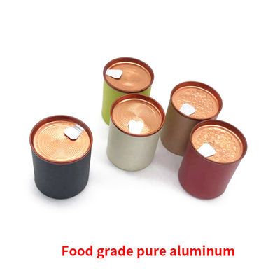 Cylindre de carton de qualité alimentaire étanche à l'air décoller le tube d'emballage de poudre de protéine de thé de café de couvercle