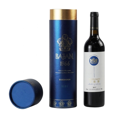 L'oreiller de velours de boîte de présentation de bouteille de vin de boisson a inséré Hotstamping de relief