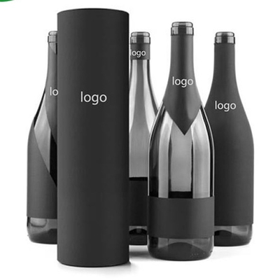 Le tube de vin de carton de CMYK rayant l'oreiller de velours de papier d'aluminium s'est inséré