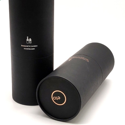 Le tube de vin de carton de CMYK rayant l'oreiller de velours de papier d'aluminium s'est inséré