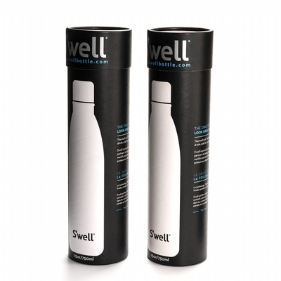 Tube de vin de carton d'OEM, emballage de haut niveau de cylindre de vin de carton