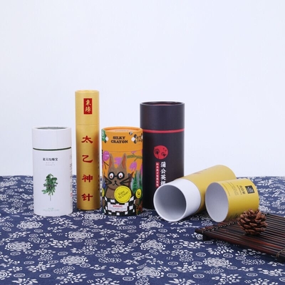 Emballage alimentaire de tube de papier satiné, tubes de carton de catégorie comestible d'ODM