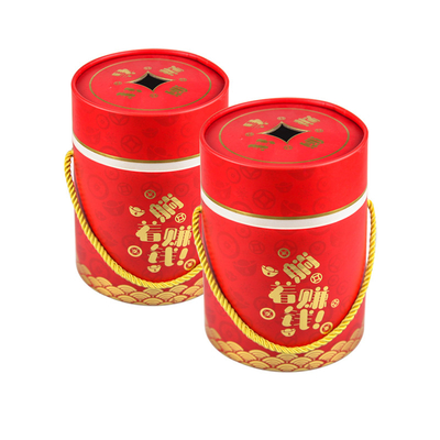 Emballage alimentaire de papier multifonctionnel de tube, boîtes de empaquetage cylindrique de Pantone