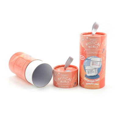 ODM rond de tube de shampooing cosmétique d'emballage de tube de papier de carton de CMYK disponible