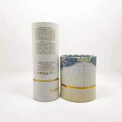 La carte imprimée de velours insérée par satin de papier cosmétique d'emballage de tube s'est insérée