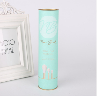 Le tube de papier cosmétique d'OEM empaquetant l'oreiller de relief de velours s'est inséré