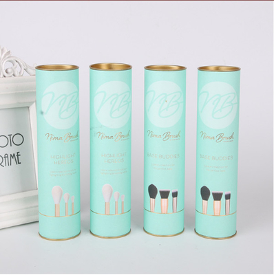 Le tube de papier cosmétique d'OEM empaquetant l'oreiller de relief de velours s'est inséré