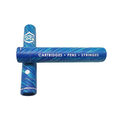Tube de papier résistant d'enfant de boursouflure, conteneurs de carton de rond d'OEM avec des couvercles