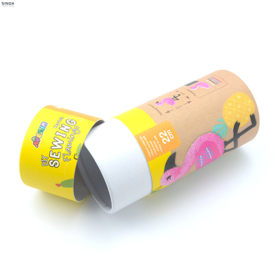 Boîte de papier réutilisée de cylindre pour empaqueter 25g l'impression de la capacité PMS
