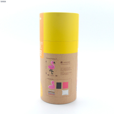 Boîte de papier réutilisée de cylindre pour empaqueter 25g l'impression de la capacité PMS