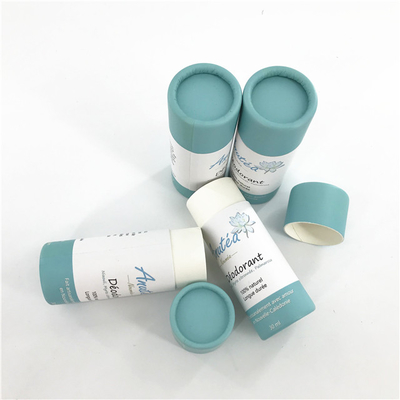 Emballage biodégradable de tubes de poussée de déodorant d'impression fait sur commande pour le baume de corps