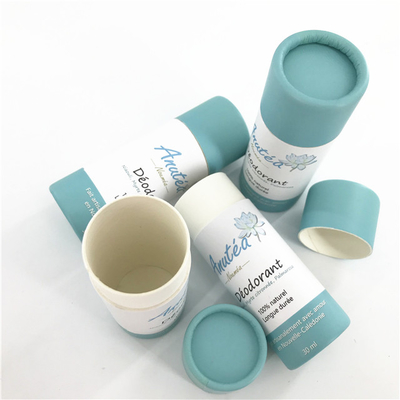 Emballage biodégradable de tubes de poussée de déodorant d'impression fait sur commande pour le baume de corps
