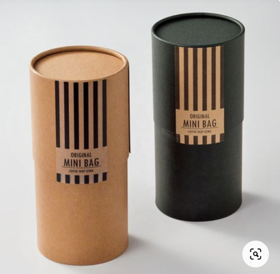Tubes de papier biodégradables d'oreiller de velours, emballage réutilisé de tube de carton