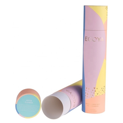 Le satin biodégradable de tubes de carton d'ODM inséré soulèvent la couleur de CMYK