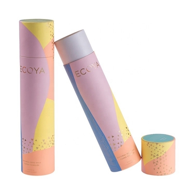 Le satin biodégradable de tubes de carton d'ODM inséré soulèvent la couleur de CMYK