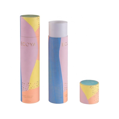 Le satin biodégradable de tubes de carton d'ODM inséré soulèvent la couleur de CMYK
