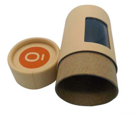 Emballage de tube de papier de Flexo avec la fenêtre, emballage clair de boîte de fenêtre de 2mm