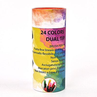 Boîtes composées de papier d'ODM, emballage de papier de tube de 80mm écologique
