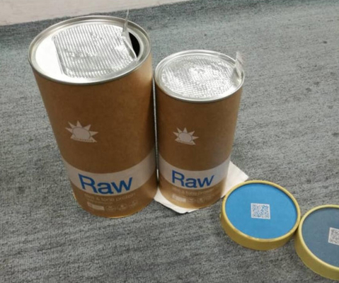 Tubes de carton ronds composés CMYK inséré par satin biodégradable