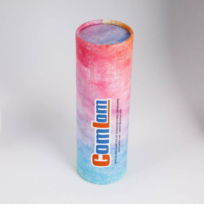 Emballage de papier de estampillage chaud de boîte métallique, EVA Cardboard Cylinder Packaging