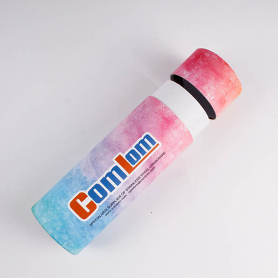 Emballage de papier de estampillage chaud de boîte métallique, EVA Cardboard Cylinder Packaging