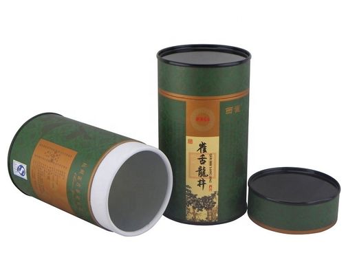 Le composé de papier de vernissage met en boîte le matériel 120gsm, emballage de tube de carton