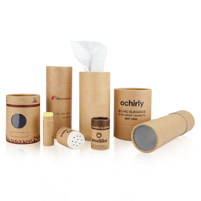 Finissage UV de Pen Holder Velvet Inserted Spot de tube de papier d'emballage de carton