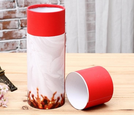 Tube de papier Pen Holder, cylindres de relief d'oreiller de velours de carton avec des couvercles