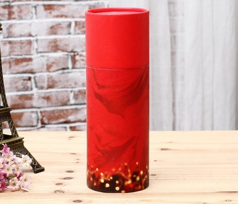 Tube de papier Pen Holder, cylindres de relief d'oreiller de velours de carton avec des couvercles